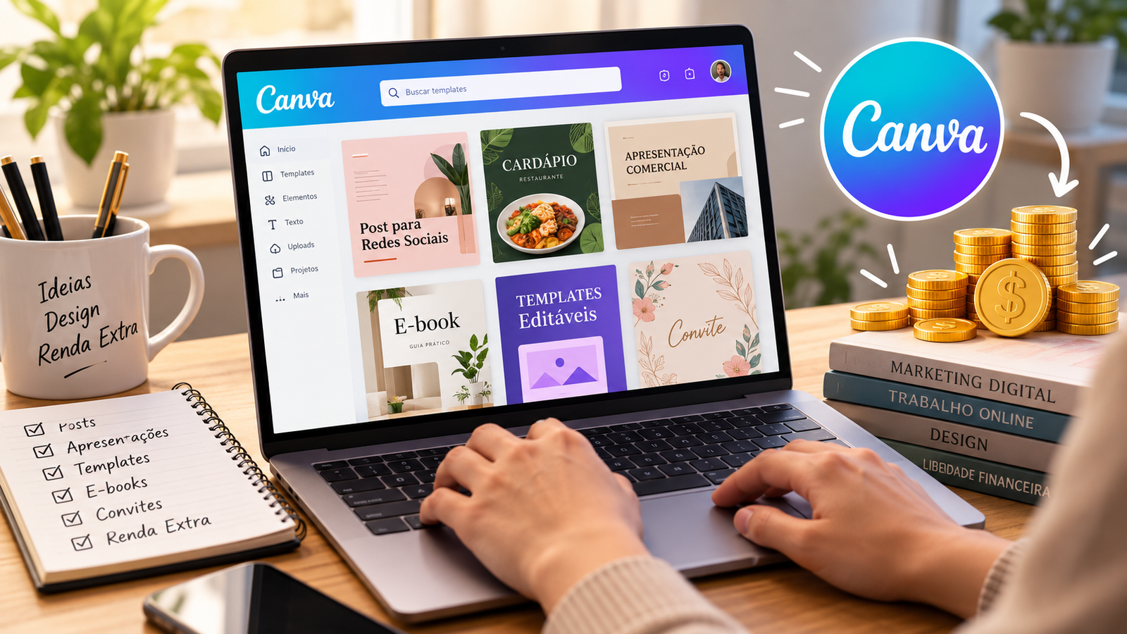 Como ganhar dinheiro com Canva: 8 formas para começar